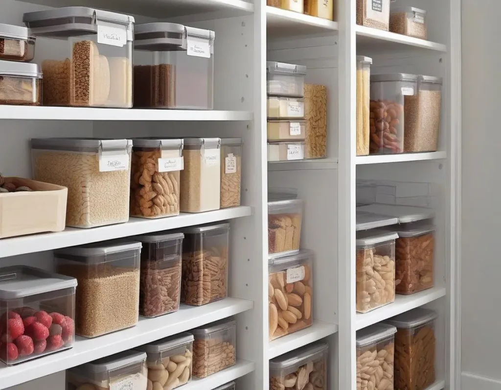 Contenitori trasparenti e impilabili per una dispensa ordinata