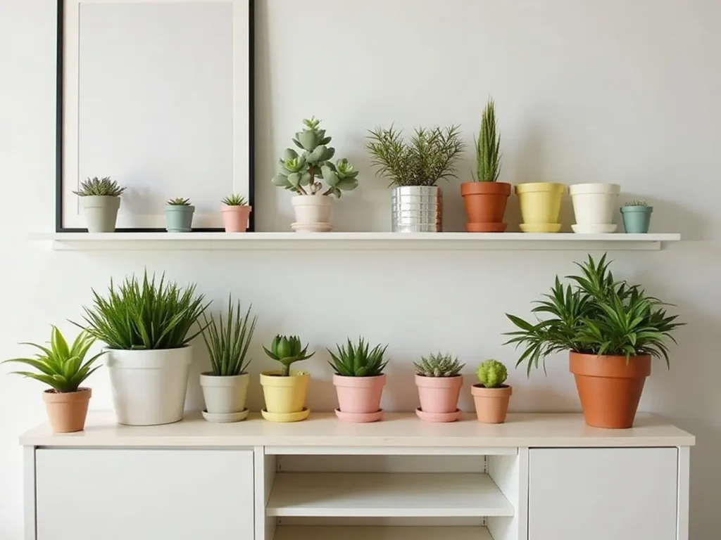 Vasi leggeri colorati per balconi piccoli