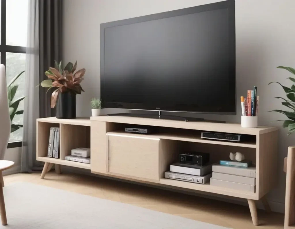 Mobile TV moderno con vani contenitori